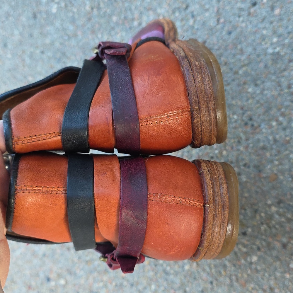 A.S.98 Colorful Patchwork Italian Leather Ankle Boots Booties Size 41 - Picture 7 of 14